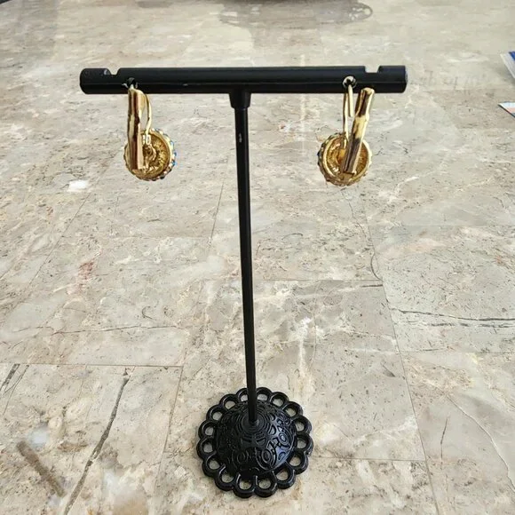 Stony Light Turquoise Huggie Earrings - Picture 5 of 5